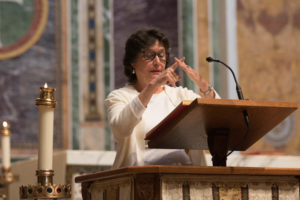 sign language interpreter at Mass