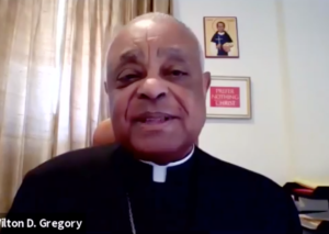 Archbishop Gregory Zoom screenshot