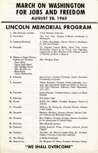 March on Washington program