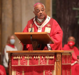 Archbishop Gregory delivers a homily