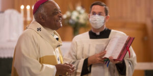 Archbishop Gregory smiles