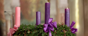 Advent candles wreath