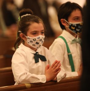 Students pray