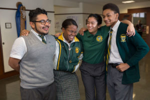 Students from Archbishop Carroll High School