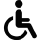 Image of Wheelchair for accessibility notice.