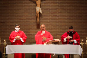 Cardinal Gregory celebrates Mass.