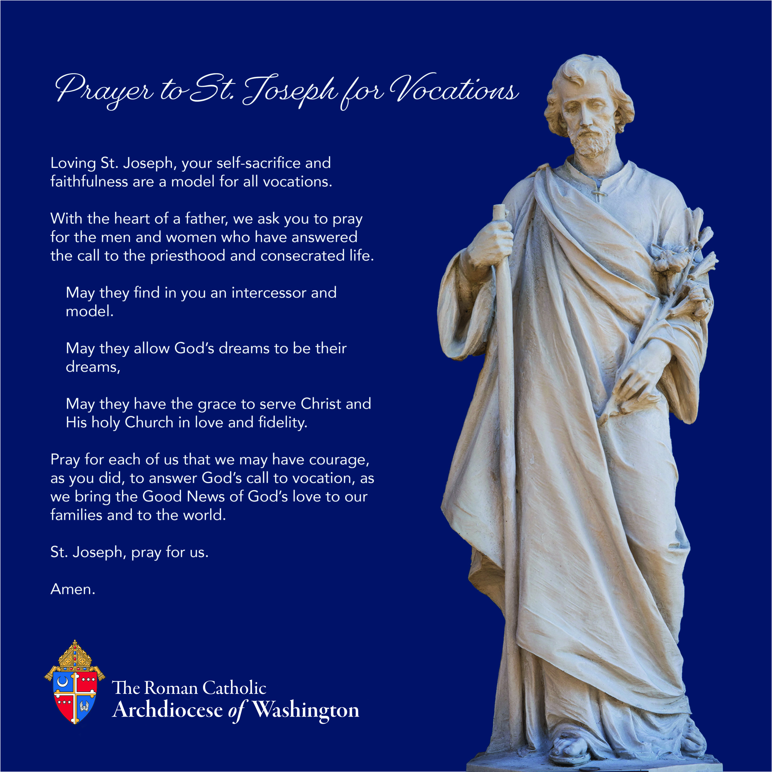 St. Joseph prayer for vocations