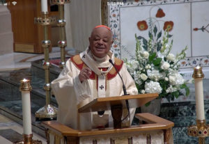 Cardinal Wilton Gregory speaking at the All Saints Day Mass.