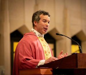 Father Richard Nichols at the Rose Mass