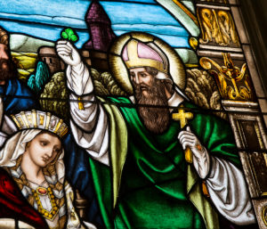 Saint Mary of the Mills Saint Patrick Stained Glass