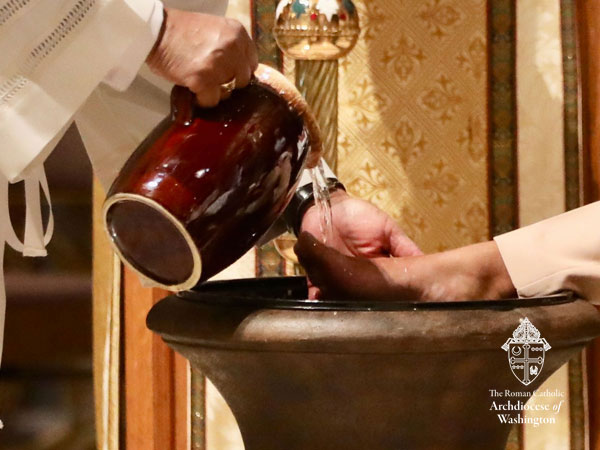 Holy Thursday washing of the feet