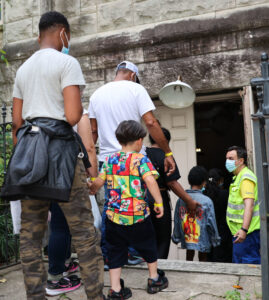 Migrants arrived at St. Peter's