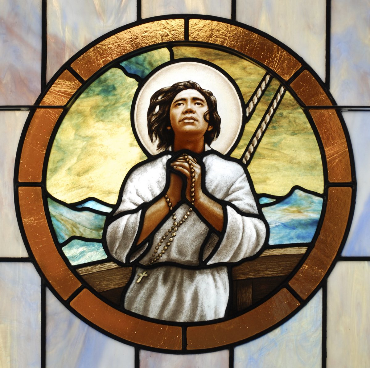 Stained Glass Saint Lorenzo Ruiz