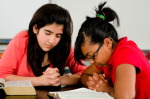 Teens Praying
