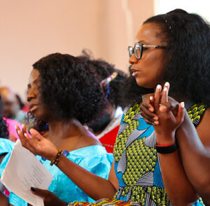 Parishioners celebrating Africa Day Mass