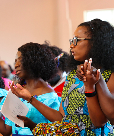 Parishioners celebrating Africa Day Mass