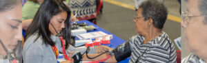 Volunteers provide health care - Mission of Mercy Clinic