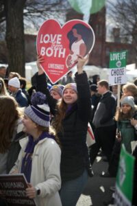 Young people at the March for Life.