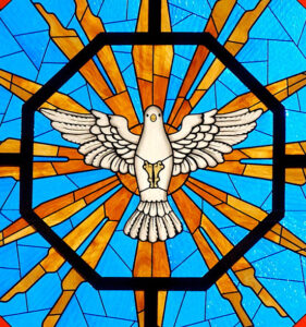 Stained Glass Holy Spirit