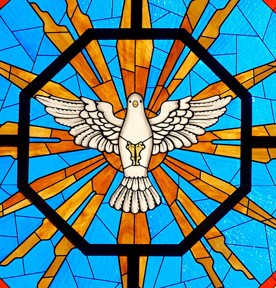 Stained Glass Holy Spirit