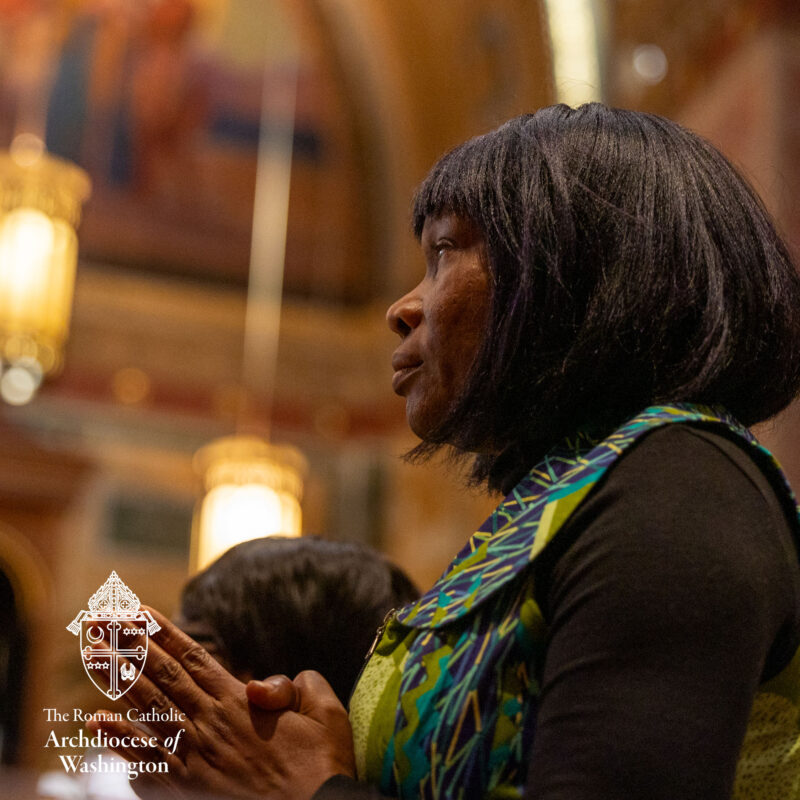 Ash Wednesday woman praying