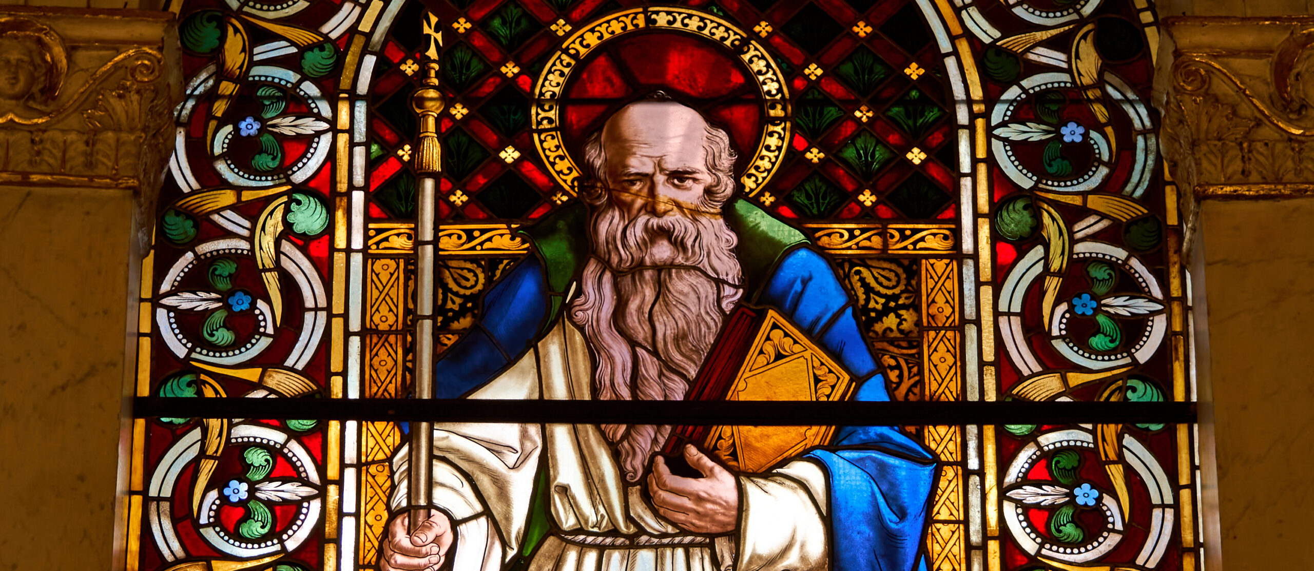 Saint Athanasius in Stained Glass
