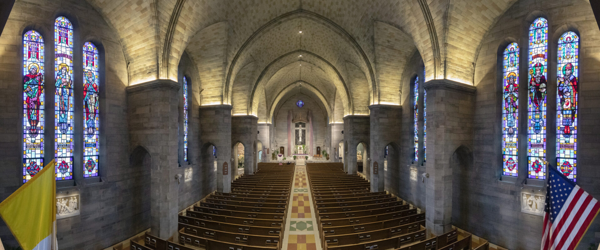 Interior of St. Ann's Catholic Church.