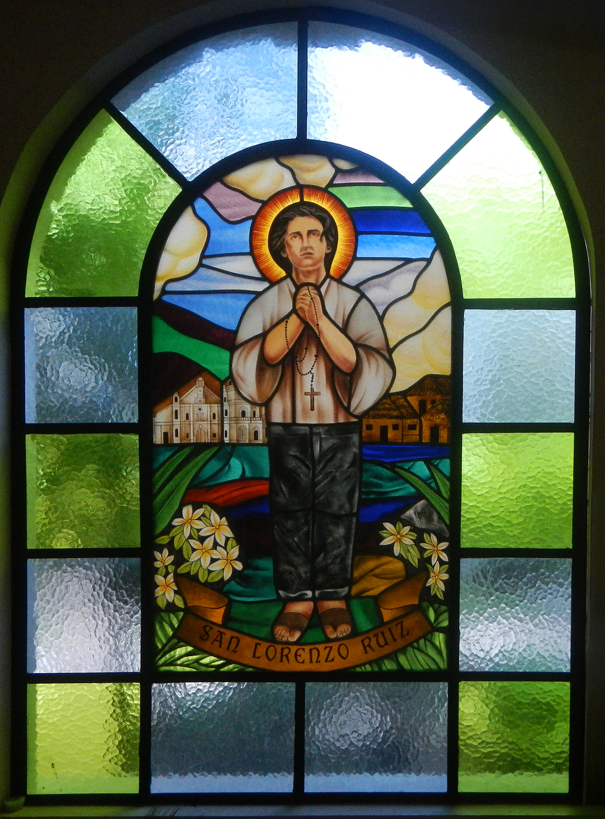 Stained Glass of Saint Lorenzo Ruiz